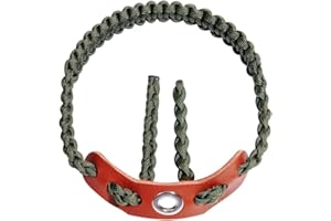 Elm Ray Archery Bow Wrist Sling 550 Paracord,Durable 100% Full Grain Leather with Strong Metal Grommet,Comfortable and Light,Fit Compound Bow Stabilizer & Recurve