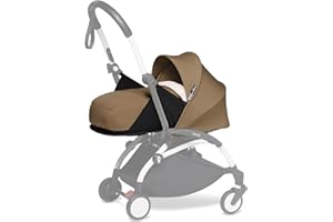 BABYZEN YOYO 0+ Newborn Pack, Toffee - Includes Mattress, Canopy, Head Support & Foot Cover - Requires YOYO2 Frame (Sold Separately)