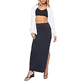 Forever 21 Womens Leg-Slit Maxi Skirt