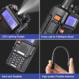 BaoFeng UV-5R 8W Dual Band Radio Kit 144-146 VHF 430-440 UHF LCD Backlit view 7