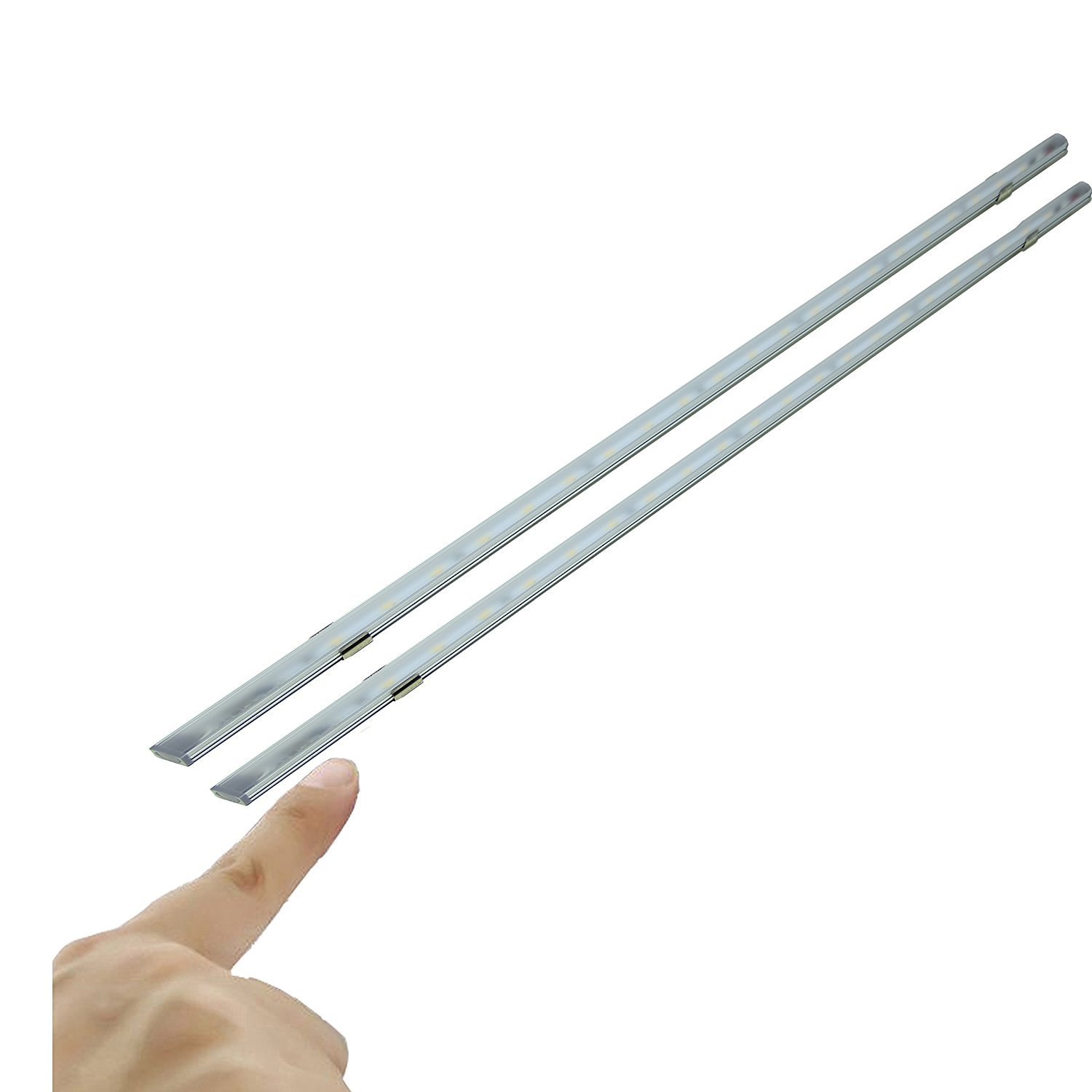 LIGHTEU, 2X Linear Light (80 cm), 12V 10W, Touch Switch, Frosted Anti-Glare, LED, Cabin, Under Cabinet, Light wall Stripe, for Boat, Yacht, and caravans, Campers, Campers, RV,