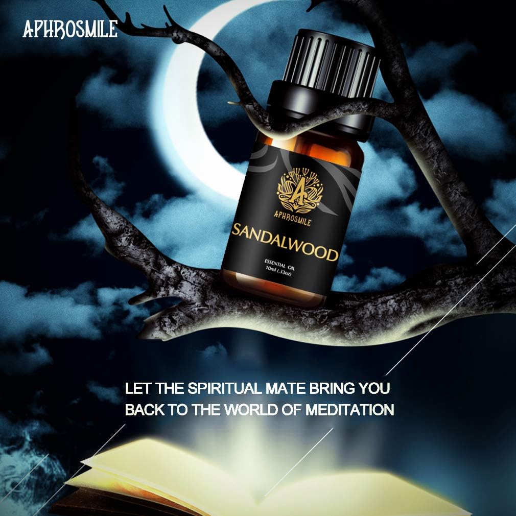 Aromatherapy Essential Oils Sandalwood, 100% Pure & Therapeutic Grade Sandalwood Essential Oils Scent for Diffuser Humidifier - Image 3