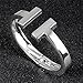 Fashion Bracelets Titanium Steel T Style Charm Uncompacted Bracelet for Women L6.69