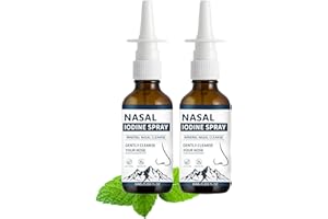IODINE NASAL SPRAY - NATURAL NO DRIP CLEAR NASAL SPRAY FOR WOMEN MEN, STEROID-FREE, RELIEVE DISCOMFORT, CLEANSING, MOISTURIZI