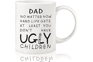 DONSE Fathers Day Dad Gifts from Daughter Son Wife,11oz Funny Coffee Mug Gifts for Dad Grandpa Father in Law,Unique Fathers Day Present Idea for Father Husband Men Him,Dad Birthday Gifts for New Dad Stepdad
