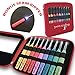 Lighted Crochet Hooks with Case - Value Pack 9/pkg Set with Bonus Lighted Seam Ripper - LED Lite Hooks - Ergonomic Needles for Arthritic Hands - Set of 9 Hooks Size 2,5mm to 6,5mm (Red)
