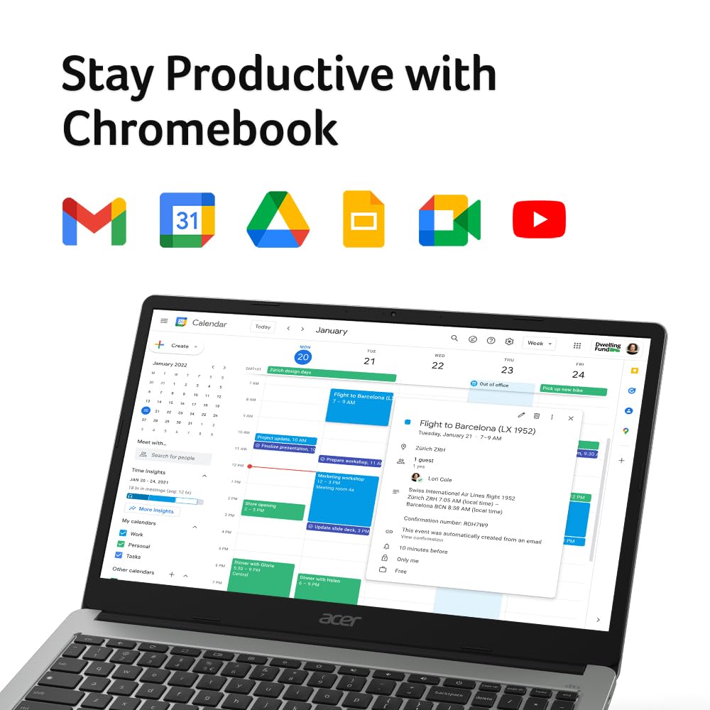 Acer Chromebook 315 Laptop | Intel Celeron N5100 | 15.6