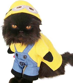 Super Mignon Chien Chat Robe D Halloween Drole Pour Minions
