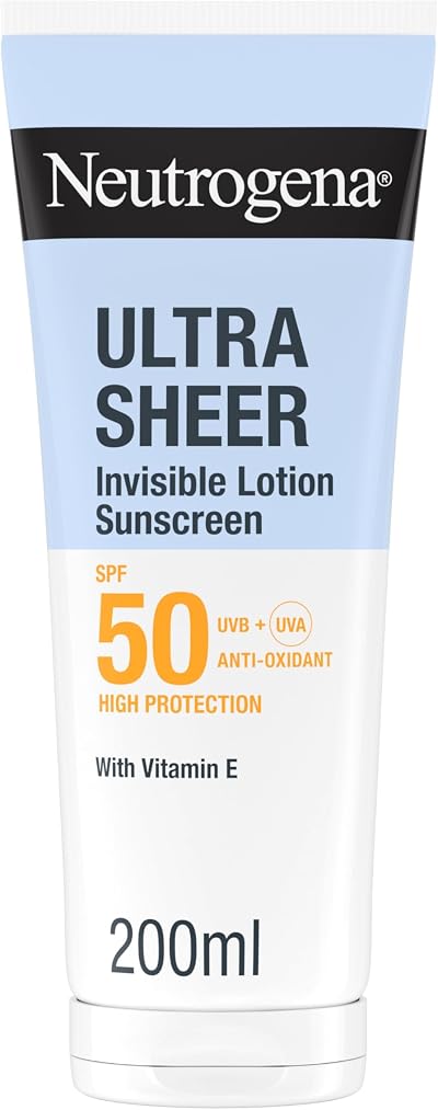 Neutrogena Ultra Sheer SPF50 Hydrating Lotion Sunscreen 200ml