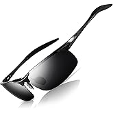 RayGaze Men's Sports Polarized Sunglasses UV400 Protection Durable Metal Frame for Driving, Fishing, and Golf