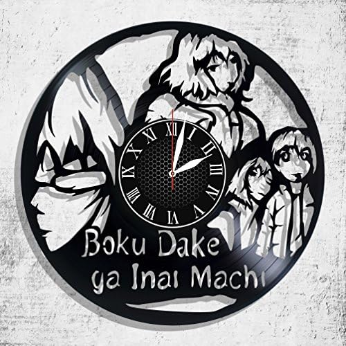 Boku Dake ga Inai Machi wall clock made from real vinyl record, Boku Dake ga Inai Machi wall poster