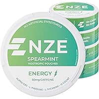 Amazon.com: NZE Caffeine Free Nootropic Pouches (Spearmint