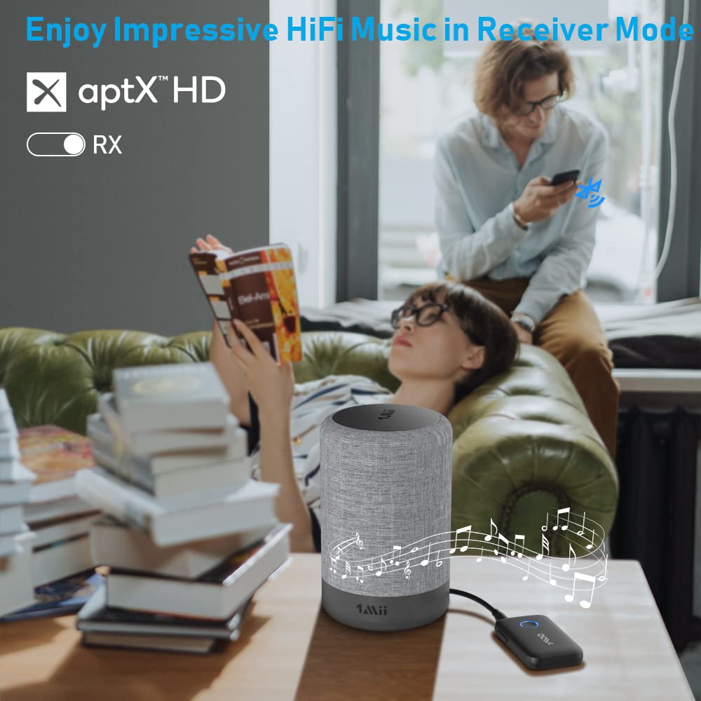 [Bluetooth Transmitter & Receiver] YMOO Bluetooth 5.3 Audio Adapter for