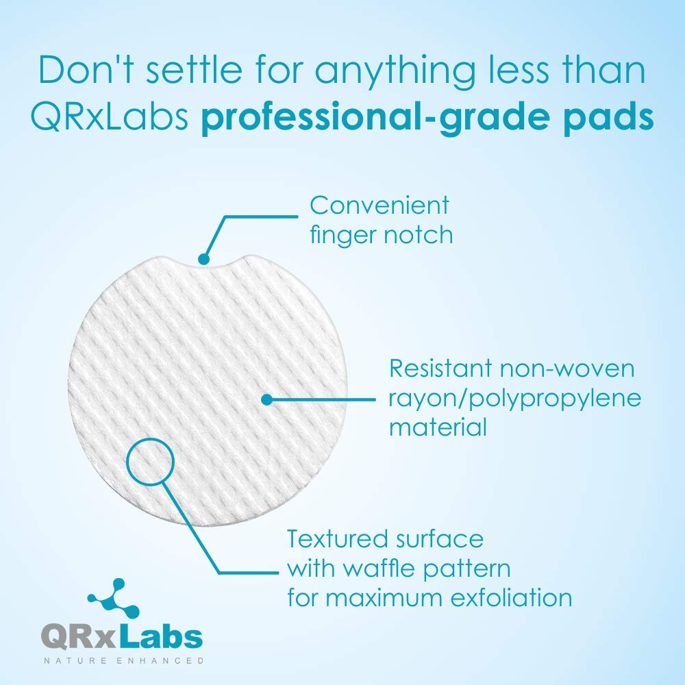 Glycolic Acid 20% Resurfacing Pads for Face & Body with Vitamins B5, C & E, Green Tea, Calendula, Allantoin - Exfoliates Surface Skin and Reduces Fine Lines and Wrinkles - Peel Pads: Beauty