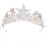 CoTeeZa Mermaid Crown Boho Starfish Headpiece - Seashell Crowns with Sea Star for Halloween Costume Beach Wedding Accessories