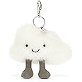 Jellycat Amuseables Cloud Bag Charm, 4 inches | Cloud Plush Keychain | Great Gift Idea