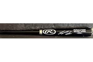 SIDSGRAPHS Michael Harris Atlanta Braves Autographed Signed Black Baseball Bat BECKETT COA