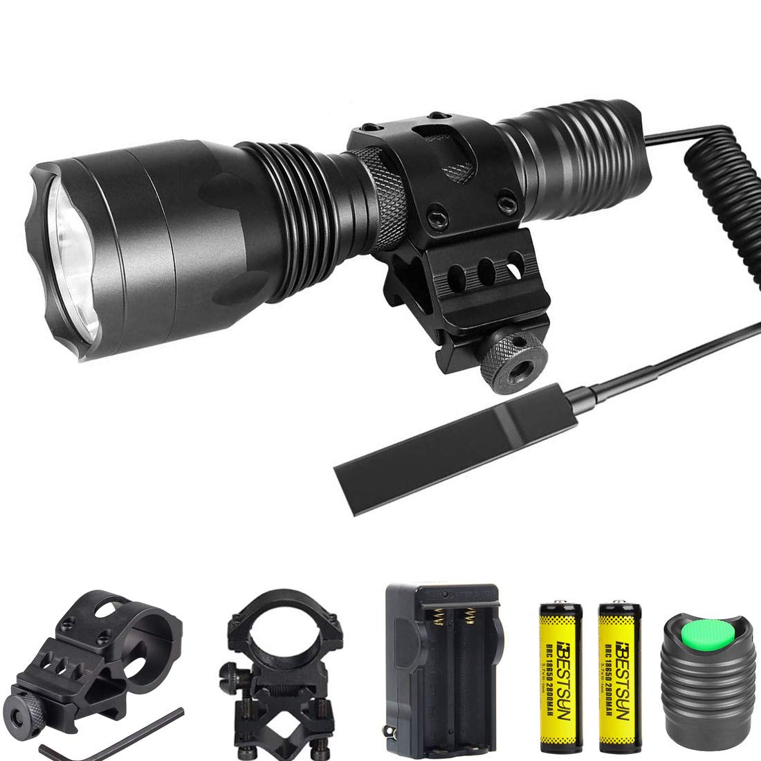 Tactical Flashlight 1200Lumens Waterproof Cree L2 LED Single Mode