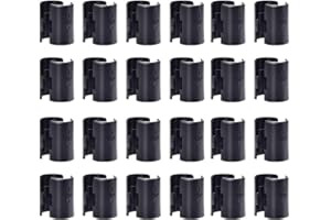 Korty Wire Shelf Clips,36 Pairs 72 Pack,Wire Shelving Shelf Lock Clips for 1 Inch Inch Diameter Post Shelving Sleeves,Plastic Shelving Split Sleeves