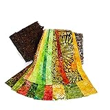 Java Batiks 2.5 Inch Jelly Roll, 20 Pack Assorted, (2.5 Inches by 44 Inches) Batik Strips CC123