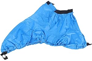 HOGARDENME Kayak Cockpit Spray Skirt Deck Cover, Kayak Sprayskirt Cover, Deck Sprayskirt Waterproof Cover, Marine Boat Canoe Kayak Splash Spray Skirt, Kayak Spray Skirts(XL Blue)