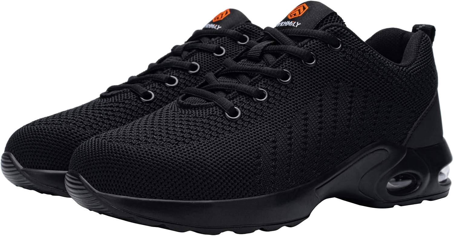 DYKHMILY Steel Toe Shoes Men Women, Indestructible Safety Slip Resistant Work Shoes, D9003: Shoes
