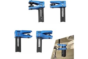 GRANDI 4 PCS Car Brake Line Clamp, Brake Oil Line Plug Tool, Brake Oil Line Guard, Universal for Most Cars (Blue)