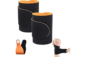 2PCS Ultra-Thin Adjustable Wrist Support Carpal Tunnel Relief, Adjustable Wrist Band, Reversible Wrist Support, Elastic Black