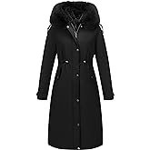 RISISSIDA Women Winter Parka Puffy Coat for Deep Cold,Thicken Puffer Jacket with Long Fur Collar Hooded,Warm Bubble Overcoat