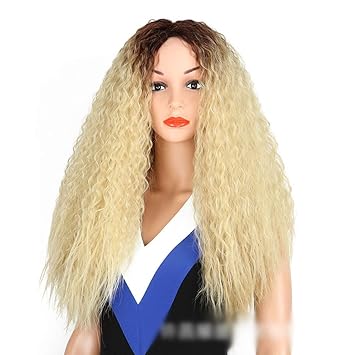 Amazon Com Aiyamaya Women S Blonde Dark Roots Corn Hot Hair