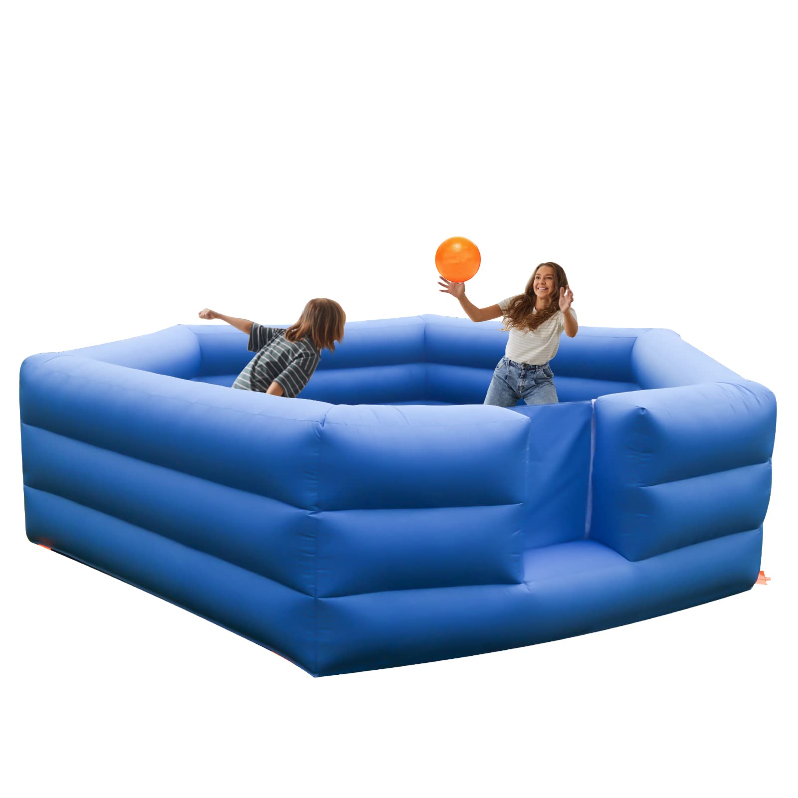 Photo 1 of 15FT Gaga Ball Pit with Air Blower 3-Layer Fence and 3.5ft high Inflatable Gagaball Court for Party Indoor Outdoor Activity Easy to Setup
