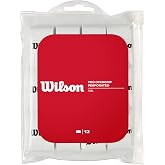 WILSON Sporting Goods Perforated Pro Overgrip (12-Pack), White (WRZ4006WH)