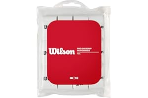 Wilson Sporting Goods Perforated Pro Overgrip (12-Pack), White (WRZ4006WH)