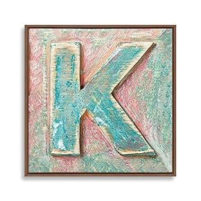 signwin Framed Canvas Wall Art Alphabet Canvas Prints...
