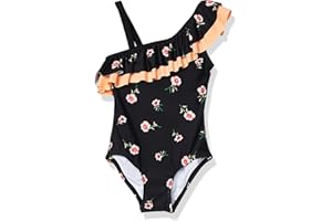 Kanu Surf Girls Morgan Floral Ruffle 1-Shoulder 1-Piece Swimsuit