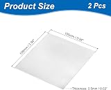 sourcing map 2 Pcs 99.9% Zinc Sheet 0.5x100x100mm Metal Foil Anode Strip view 2
