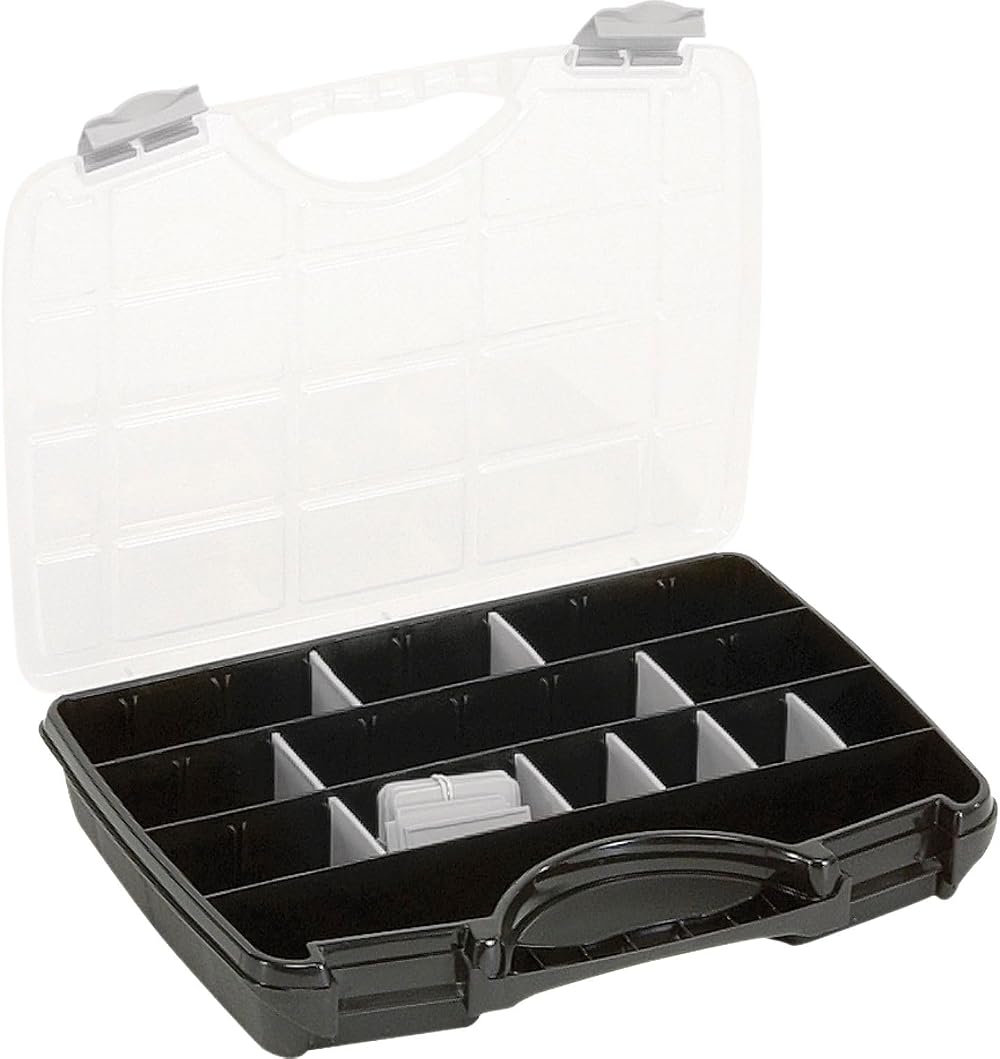 Raaco 715355 Plastic All-purpose Tool Case Black Transparent Silver 312x238x51mm