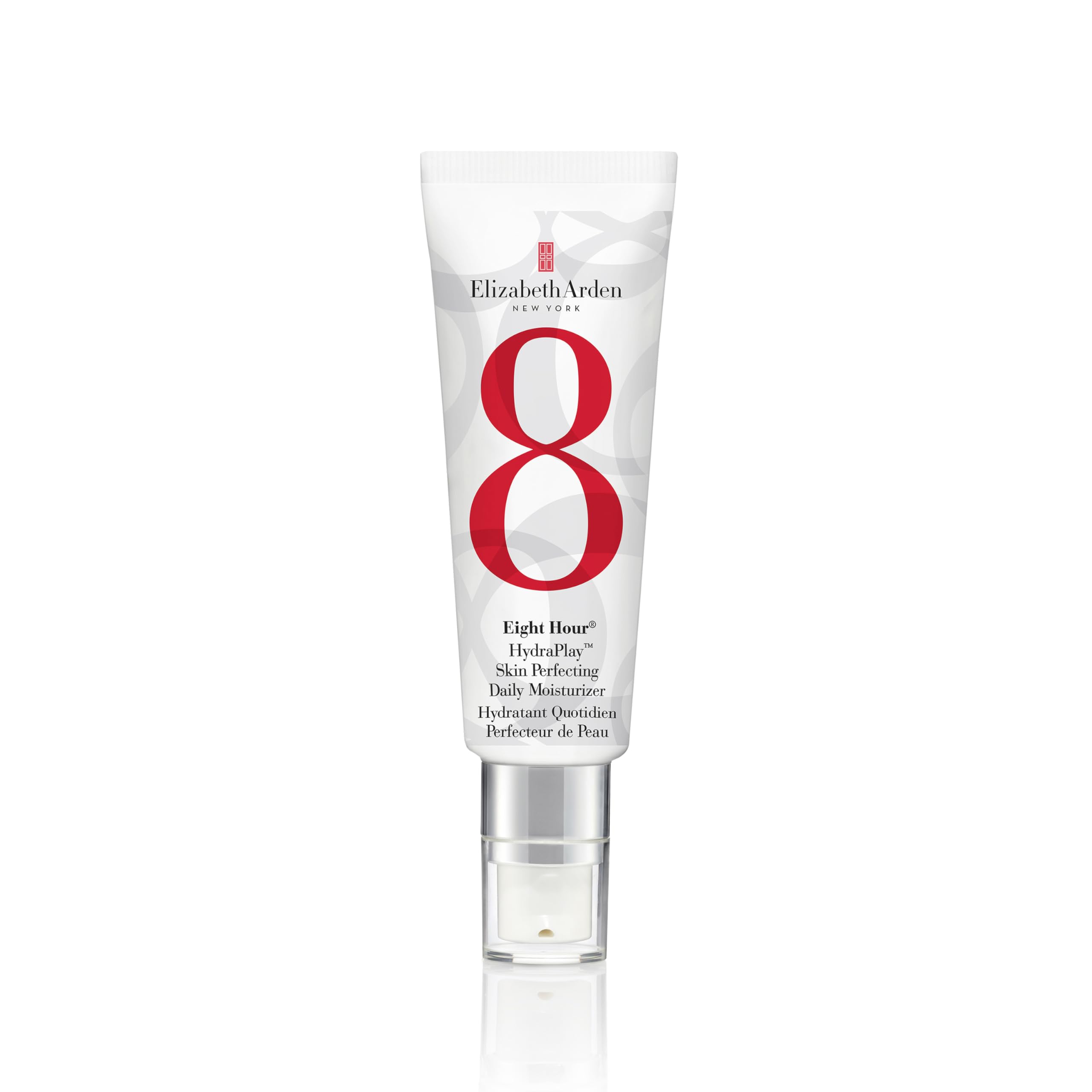 Elizabeth Arden Eight Hour HydraPlay™ Skin Perfecting Daily Moisturizer (45ml) Lightweight, Pore-Refining, Hydrating Vegan Cream for Face, Brightening Skin Primer