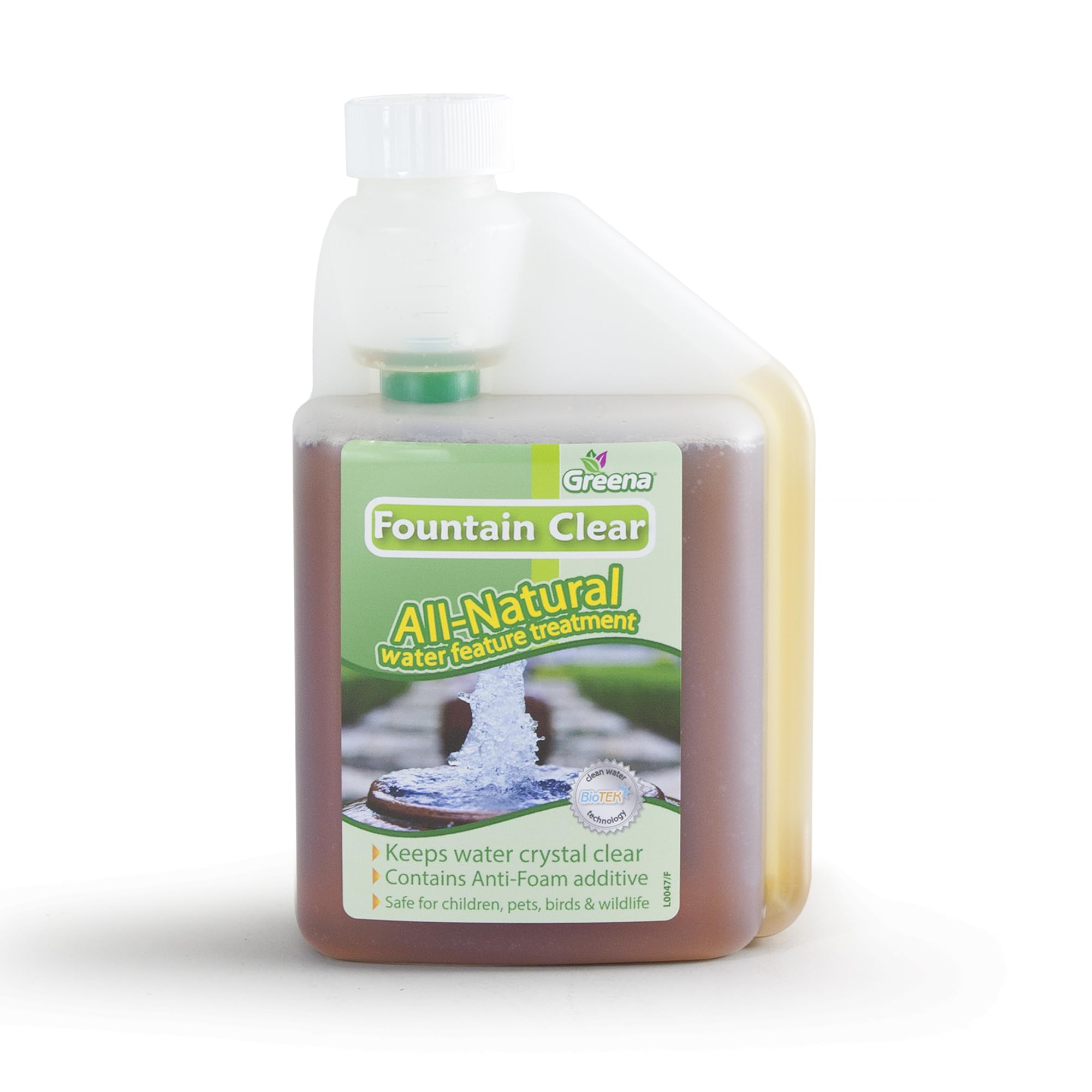 Greena Fountain Clear Water Clarifier - Effective Water Feature Treatment for Enhanced Water Clarity, Eco-Friendly Solution for Clean and Clear Water 500 ml (1)