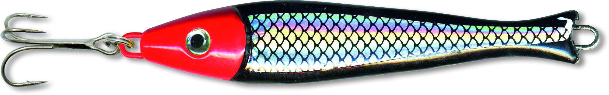 Zebco Premium Z-Sea Ruby Head Pirk Fishing Lure Sea Fishing Accessories Deep Sea Fishing Norway Black/Silver 200 g Hook Size 2/0