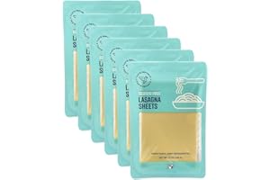 Gluten-Free Lasagna Noodles, Fresh Brown Rice Sheets Stack Perfectly to Create Delicious Pasta Layers by Taste Republic, Frozen, 12oz (6 pack)