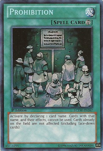 Yu-Gi-Oh! - Prohibition (LCYW-EN267) - Legendary Collection 3: Yugi's World - 1st Edition - Secret Rare