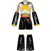 jrswai Anime Cosplay Costume Sailor Uniform Patent leather Suit Halloween Outfits Full Set