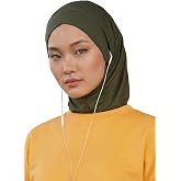 Aisha's Design Practical Cotton Bonnet with Built-In Neck Cover and Ear Access