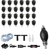 48V Battery Watering System 48 Volt Kit - Plug Type Push-in Valves (24 Cells)- Forklift Battery Watering System and Golf cart Battery Watering Filler