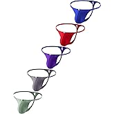 iKingsky Men's G-string Underwear Soft Y-Back Panties Breathable Bulge Thong Underpanties for Men