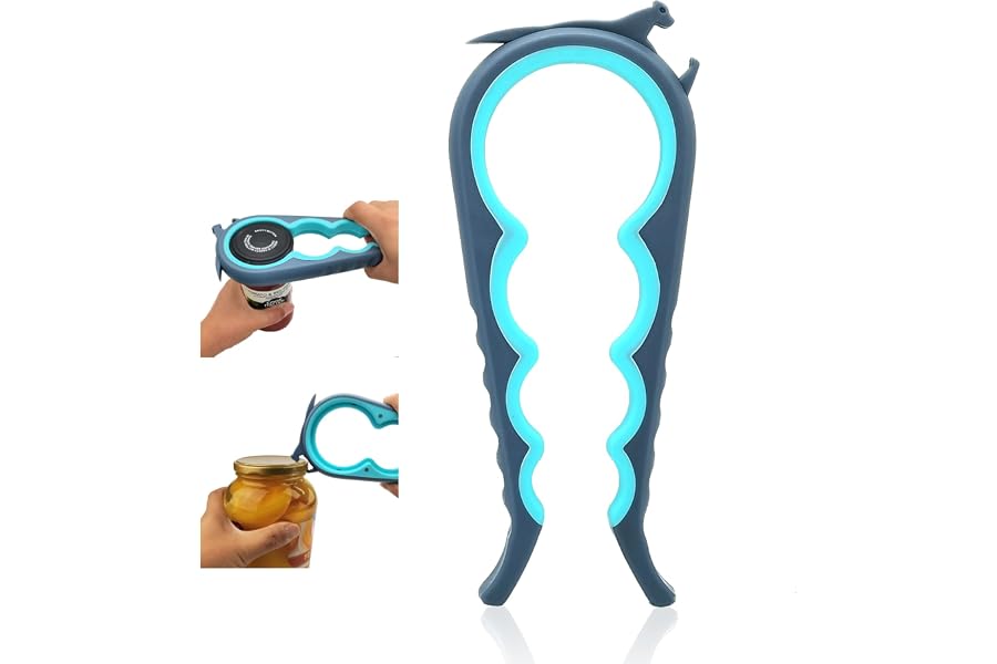 Otstar Jar Opener & Bottle Opener for Seniors with Arthritis, Weak Hands | Adjustable Lid Opener Effortlessly Opens Jars, Bot