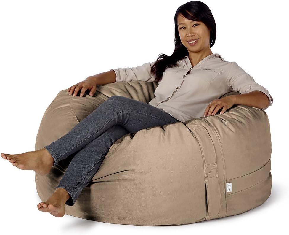 Take Ten Medium 40” Luxury Bean Bag Chair – Multiple Colors/Seats 1 Adults/Durable and Comfortable