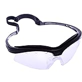 Python M3 Racquetball/Squash/Pickleball Eyewear (Eyeguard) (Black and Clear Frame)