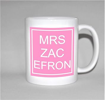 Amazon Co Jp Mrs Zac Efron マグギフト 彼女への誕生日プレゼント 18歳の誕生日プレゼント 高校音楽ギフト ザック エフロンギフト ピンクバージョン ホーム キッチン